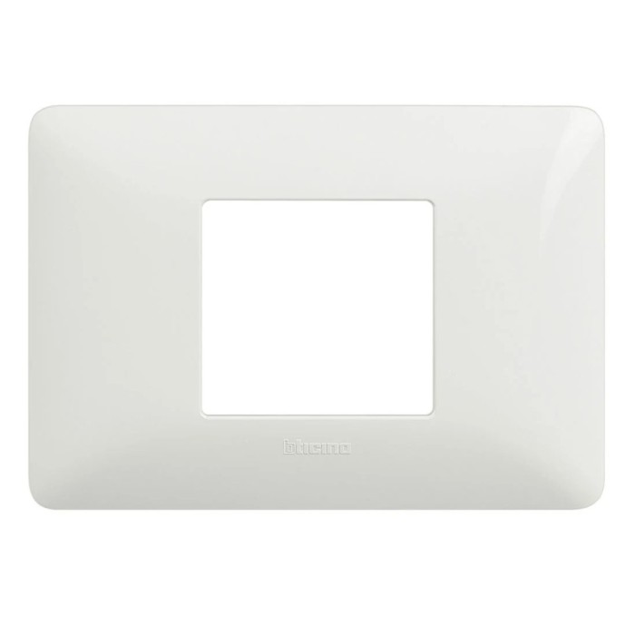 Rama Bticino Matix SAM4819BBNE, 2 module, alb, pentru priza / intrerupator