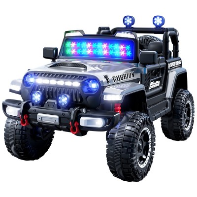 Mașină Electrică pentru Copii, Flippy, Off-Road, Conectare Bluetooth, telecomandă, Tracțiune Integrală, Lumina Intermitenta, Baterie 12V 7Ah, 120x63x6 foto
