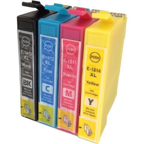 Set 4 Cartuse imprimanta Epson 18XL, T1815 ( T1811 + T1812 + T1813 + T1814 ) compatibile. Set 4 Cartuse imprimanta Epson 18XL, T1815 ( T1811 + T1812 + T1813 + T1814 ) compatibile.