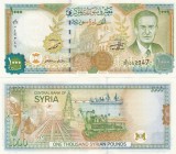 Siria Syria 1 000 Pounds 1997 (tiparita in Belgia) P-111c UNC