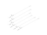 Set 6 Carlige legate cu fluorocarbon Model Montura Accesorii pescuit &gt; Nada si momeli FLR Sting SM Lungime 8cm