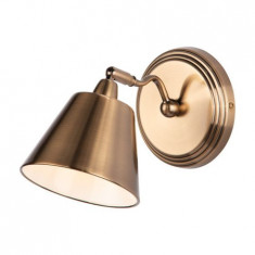 Corp de iluminat tip spot Kempten Single Wall Spotlight Antique Brass