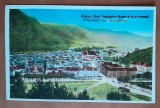 Carte postala, Brasov. Parcul Ferdinnd cu fantana de pe promenada, 1929