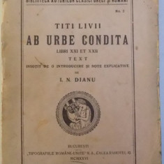 AB URBE CONDITA LIBRI XXI ET XXII de TITI LIVII , 1926
