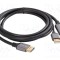Cablu LANBERG DisplayPort la HDMI și USB A, 1,8m, negru, High Speed, 4K UHD
