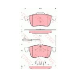 Set placute frana Trw GDB1647, parte montare : punte fata