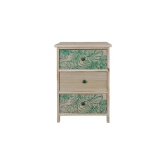 Comoda lemn natur verde 40 x 29 x 58 cm