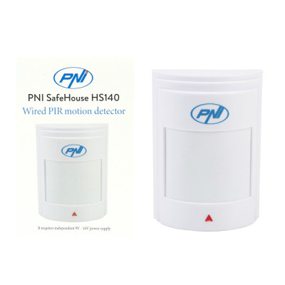 Aproape nou: Senzor de miscare PIR cu fir PNI SafeHouse HS140 pentru sisteme de ala foto