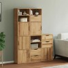 Gossi dulapuri laterale 5 buc &quot;odda&quot; 40x24x79 cm lemn masiv de pin