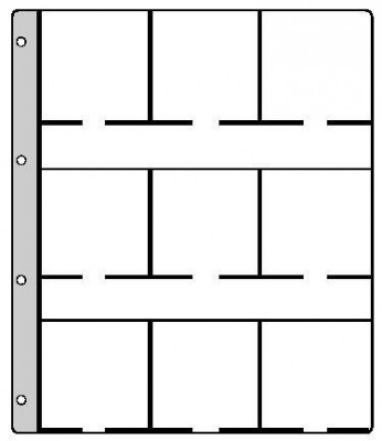 PVC foi Hartberger de rezerva pentru cartonase 66x66 mm/dim. 40,43,48,53 mm/ foto