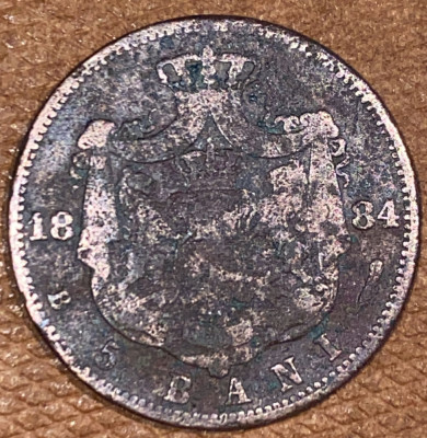 5 BANI 1884, MONEDA REGELE CAROL I /SE VINDE PIESA DIN POZE / PRET foto