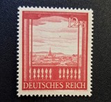 Germania (Deutsches Reich 1941) - Filatelie / Timbru Semipostal WHW "Wien - Blick vom Oberen Belvedere" (12+8Pf Roșu-Carmin, MINT / Neștampilat) CLK1