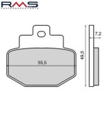 Set placute frana - Gilera Runner VX - VXR 125-200cc - Piaggio DNA - Super Hexagon 50-250cc - Vespa Granturismo - GTS 125-250cc (RMS), Oem