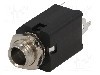 Conector jack, Jack 6,3mm, 2 contacte, mama, AMPHENOL - ACJM-MV-2