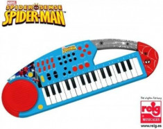 Orga Electronica Cu Microfon Spiderman Reig Musicales Pentru Copii foto