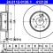 ATE 24.0112-0128.1 Disc frana