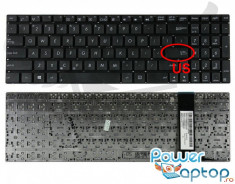 Tastatura Laptop Asus N76VM layout US fara rama enter mic foto