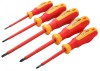 Set 5 Surubelnite VDE Tolsen, Cr-V, Izolate, Diverse Marimi: 0.5x3, 0.8x4, 1.0x5.5, PH1, PH2