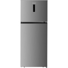 Frigider cu doua usi Heinner HF-HM415NFSE++, 415 l, H 178 cm, Clasa E, Argintiu