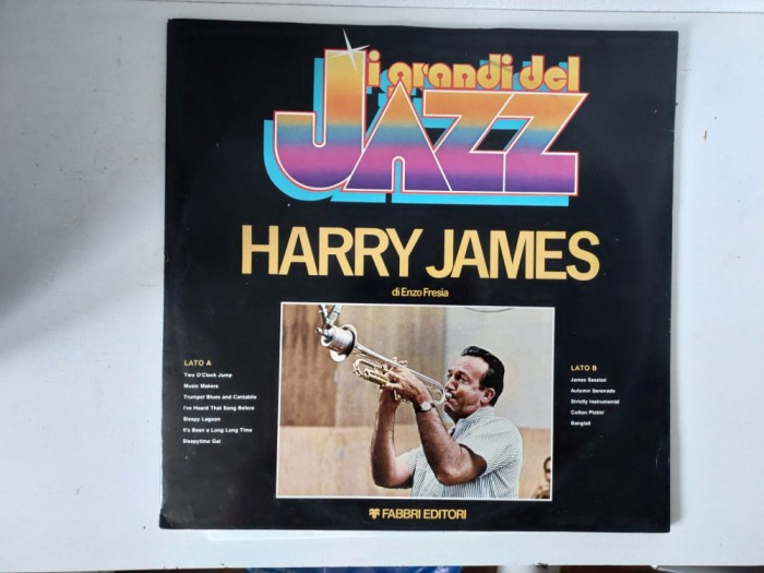 Harry James - vinil JAZZ, Fabbri Editori 1979, I Grandi Del Jazz, LP 33 RPM