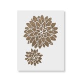 Cumpara ieftin Sablon Perete vopsire, tencuiala 900x600x0.7mm Dahlia Floral Refolosibil, model MXSP7054