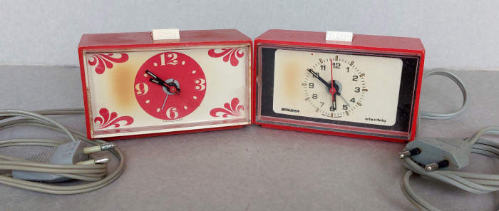 Set 2 ceasuri STAIGER electrice vintage produse in Germania (RFG), 1 functional
