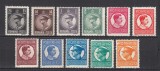 ROMANIA 1930 LP 86 REGELE CAROL II FILIGRAN P.T.T. (UZUALE) SERIE STARE MNH, Nestampilat