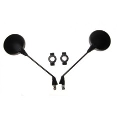 Oglinzi Scuter Rotunde Negre