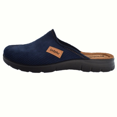 Papuci de casa barbati, din textil, marca Inblu, BG43-004BLU-42-89, bleumarin foto