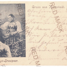5533 - BRASOV, Ethnic Family, Litho, Romania - old postcard - used - 1898