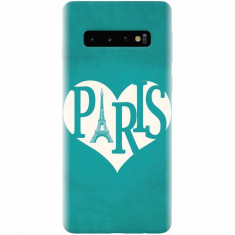 Husa silicon pentru Samsung Galaxy S10 Plus, I Love Paris foto