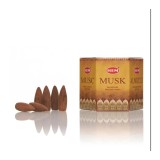 Cumpara ieftin Conuri parfumate Backflow - 40 Buc - Musk