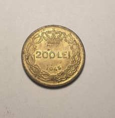 200 lei 1945 Aunc Unc foto
