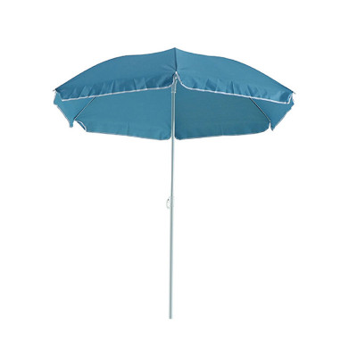 Umbrela de plaja, 180 x 185 cm, poliester, forma hexagonala, Albastru foto