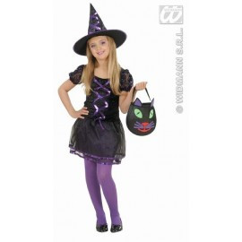 Costum carnaval copii Vrajitoare Ribbon Witch