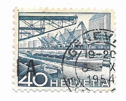 Elvetia - Inginerie, 1949 - valoare obliterata