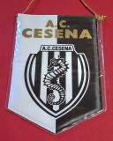 Fanion fotbal - AC CESENA (Italia) - folie de protectie si dimensiuni 26X16 cm
