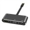 5in1 Adaptor convertor multiport USB-C Type-C la HDMI 4K + VGA + USB 3.0 + USB-C