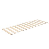 Cadru pat drept 70x200 cm, Somier rezistent din placaj plop, Suport saltea, Mobila dormitor