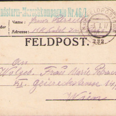 HST A1174 Scrisoare militar austro-ungar 1917 Feldpost 232