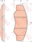 Set placute frana,frana disc TOYOTA HILUX III pick-up (KUN, TGN, LAN, GGN) (2004 - 2016) TRW GDB3500