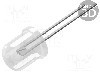 Dioda LED, 10mm, albastru, 8400...10000mcd, 20mA, 2,8...3,6V, OPTOSUPPLY - OSB56AA131A