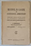 RECURSUL IN CASATIE SI CONTECIOSUL ADMINISTRATIV. COMENTARUL LEGILOR CURTII DE CASATIE S A CONTENCIOSULUI ADMINISTRATIV. DUPA DOCTRINA SI JURISPRUDENT