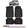 Covorase Auto TeamCar&reg; Tip Tavita Compatibile Toyota Land Cruiser J120 (2002-2009) Negru Material Rezistent, Cauciuc