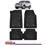 Covorase Auto TeamCar&reg; Tip Tavita Compatibile Toyota Land Cruiser J120 (2002-2009) Negru Material Rezistent, Cauciuc