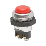 Buton pornire metalic cu revenire 12-24V DC/10A, 125-250V AC/2A