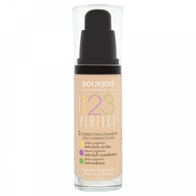 Fond de ten Bourjois 123 Perfect 58 Dark Bronze SPF 10, 30 ml foto