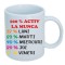 Cana alba personalizata &quot; 100% Activ la munca &quot;, INOVATIX&reg;. 330ml