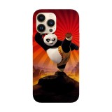 Husa compatibila cu Apple iPhone 14 Pro model Kung Fu Panda, Silicon, TPU, Viceversa, Transparent, Carcasa
