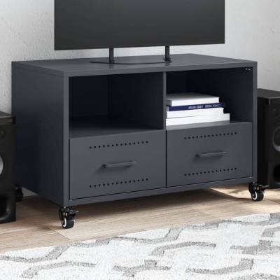 vidaXL Dulap TV, antracit, 68x39x43,5 cm, oțel foto